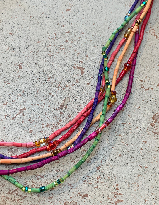 Jewelry: Zulugrass Rainbow Necklaces