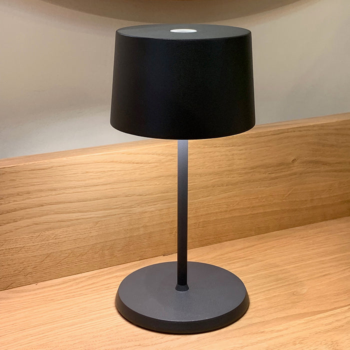 Lamp: Cordless LED Metal Mini Table Lamp