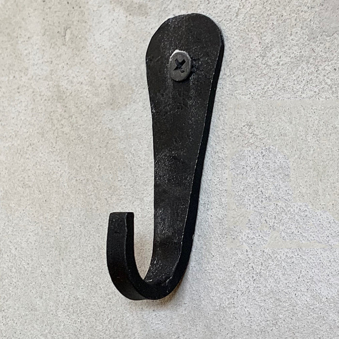 Hooks: Forged Flat Rustic Iron Hook