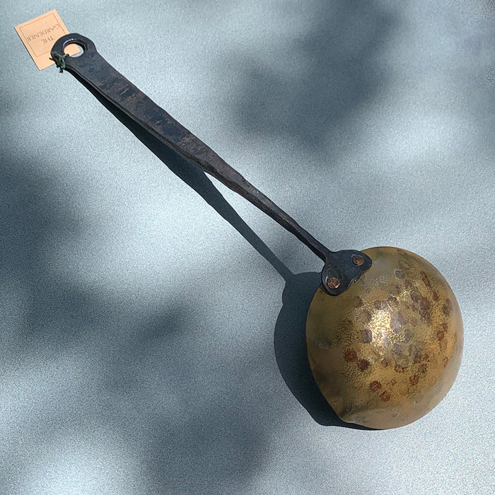 Home: Forged Brass and Iron Serving Spoon