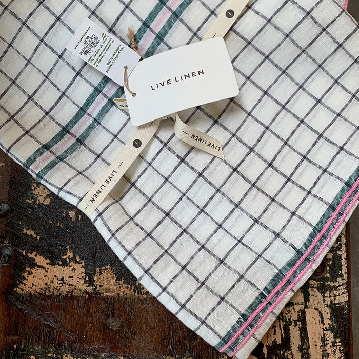 Linen: European Flax Green Harmony Large Tablecloth