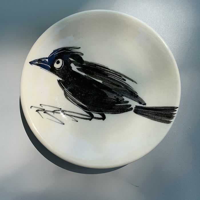 Home:  Betsy Williams Tiny Plate with Startled Bird