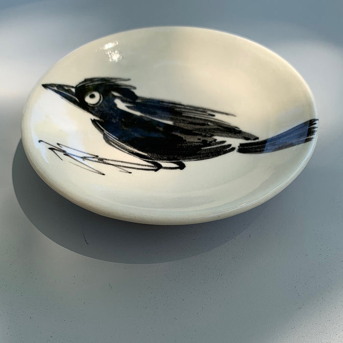 Home:  Betsy Williams Tiny Plate with Startled Bird