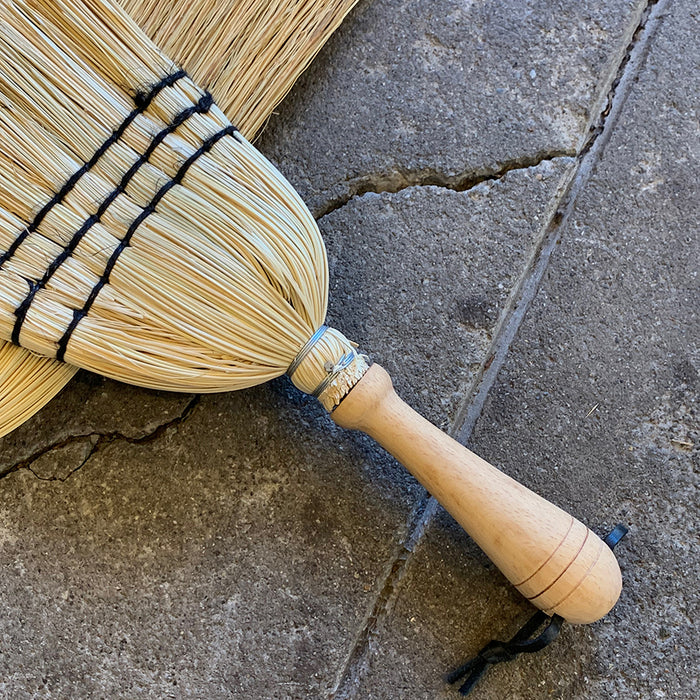 Home: Wood Handle Straw Hand Broom