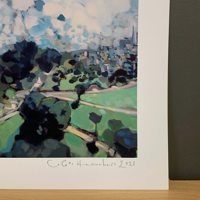 Art: Print San Francisco Lafayette Park Cityscape