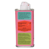 Pink bottle with text on a pink background