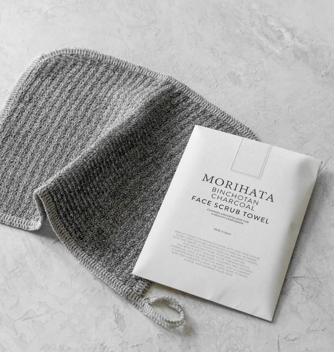 Binchotan Charcoal Face Scrub Towel