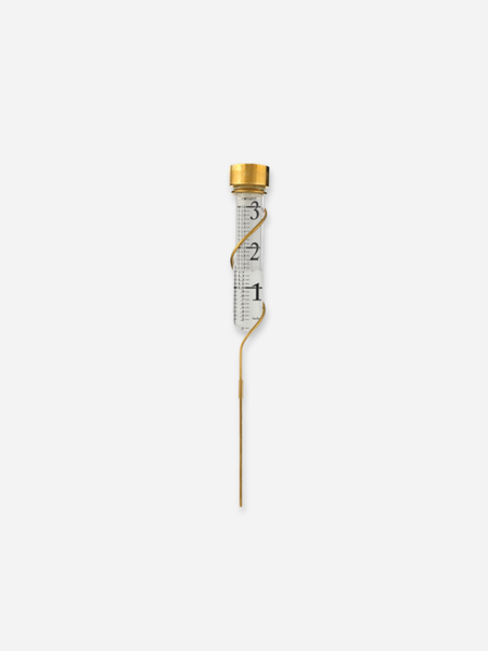  Solid Brass Rain Gauge