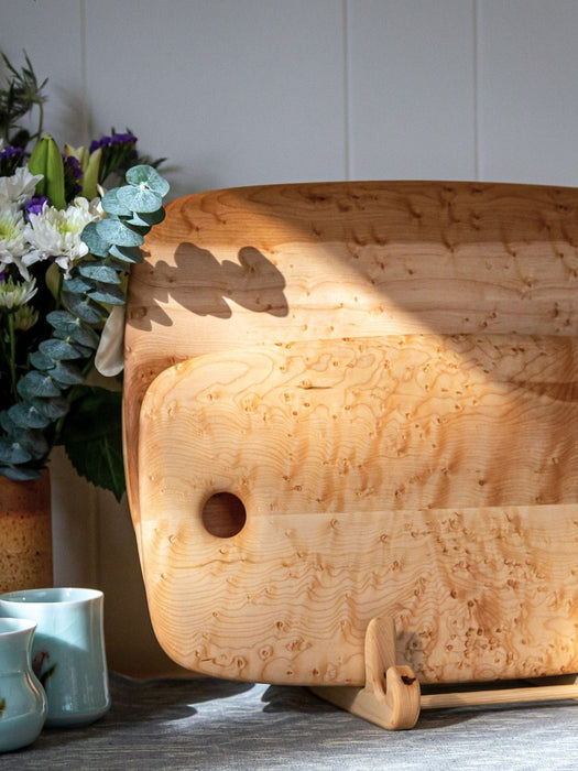 Ed Wohl Breadboard #1 bird’s-eye maple 8 1/2" x 13"