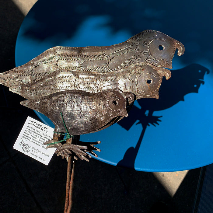 Garden: Steel Covey of Quail