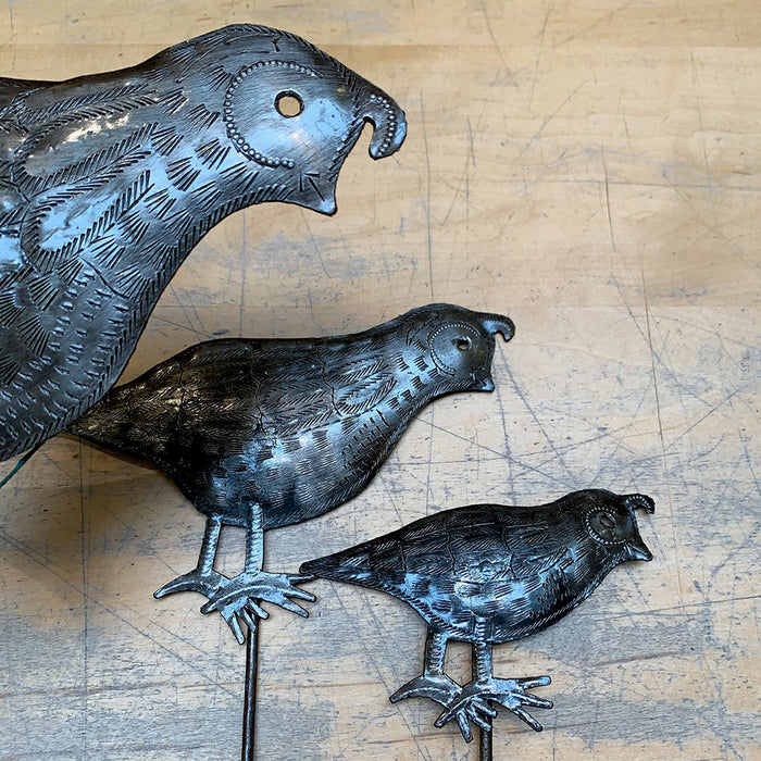 Garden: Steel Covey of Quail