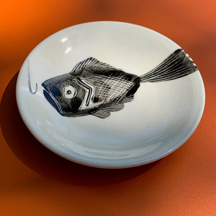 Home:  Betsy Williams Tiny Plate with Startled Fish