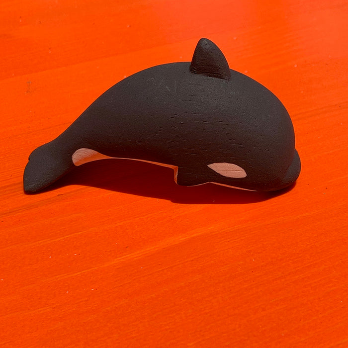 Home: Carved Wooden Orca