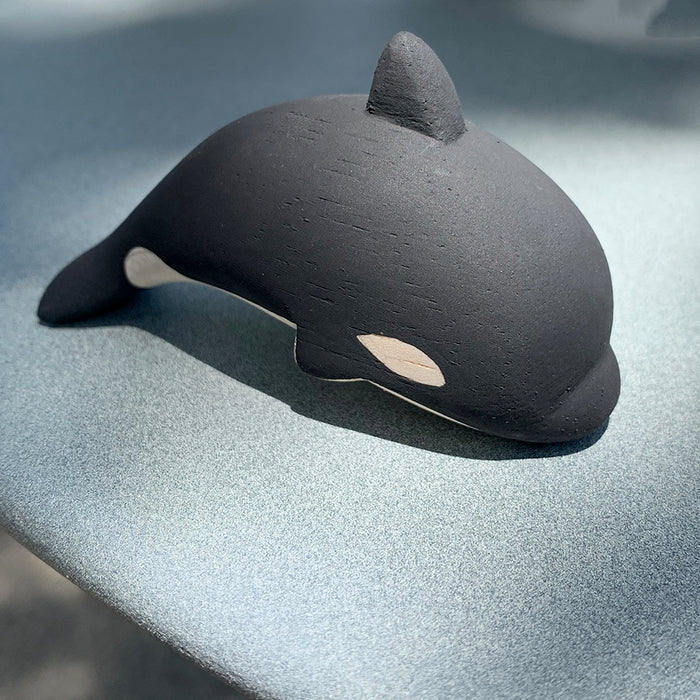 Home: Carved Wooden Orca