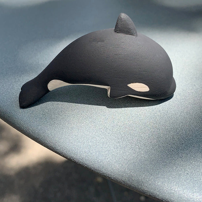 Home: Carved Wooden Orca