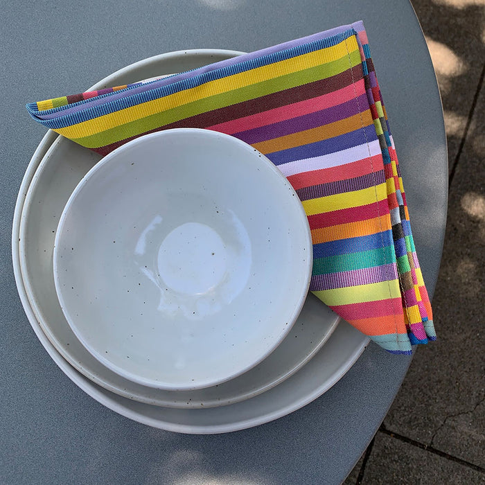 Home: Tissage de Luz Rainbow Striped Napkins