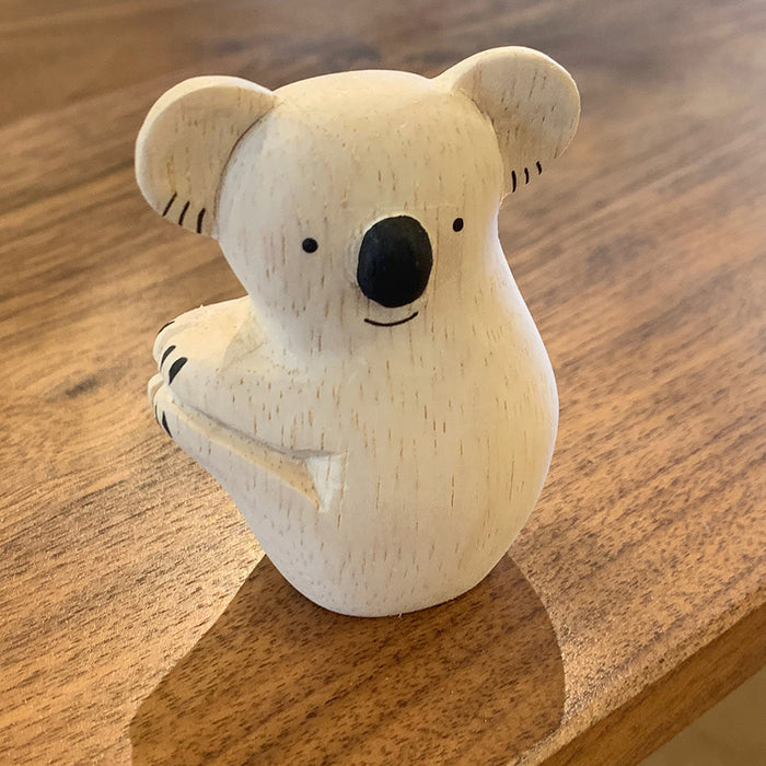 Home: Carved Wooden Koala Bear