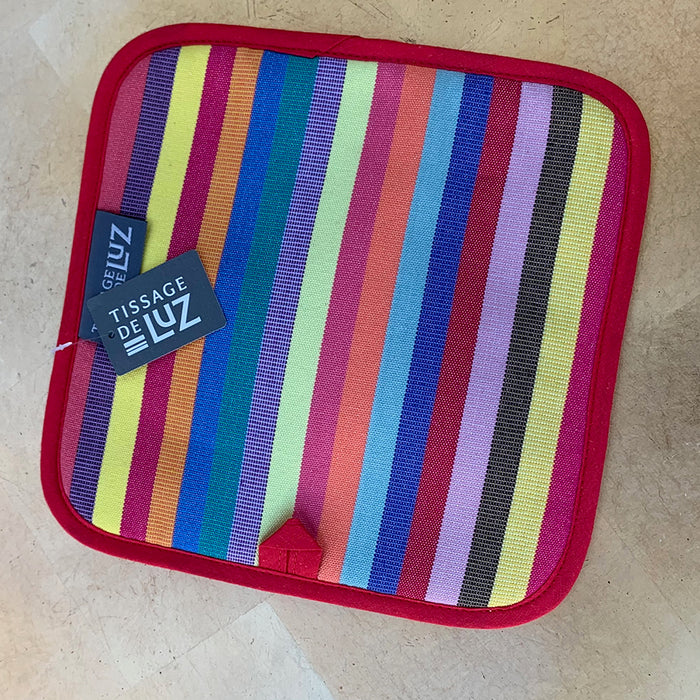 Kitchen: French Potholder Rainbow