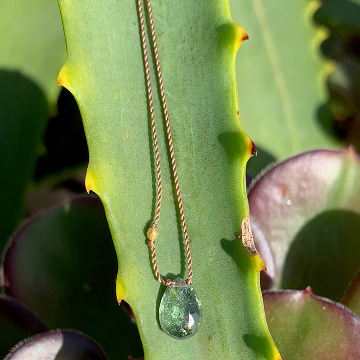 Light Green Tourmaline Necklace