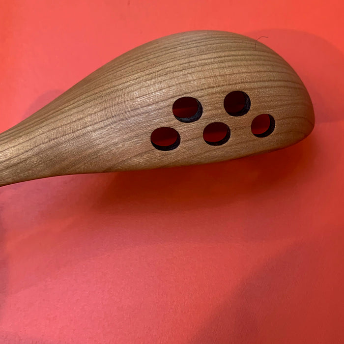 Kitchen: Cherry Wood Ladle with Holes