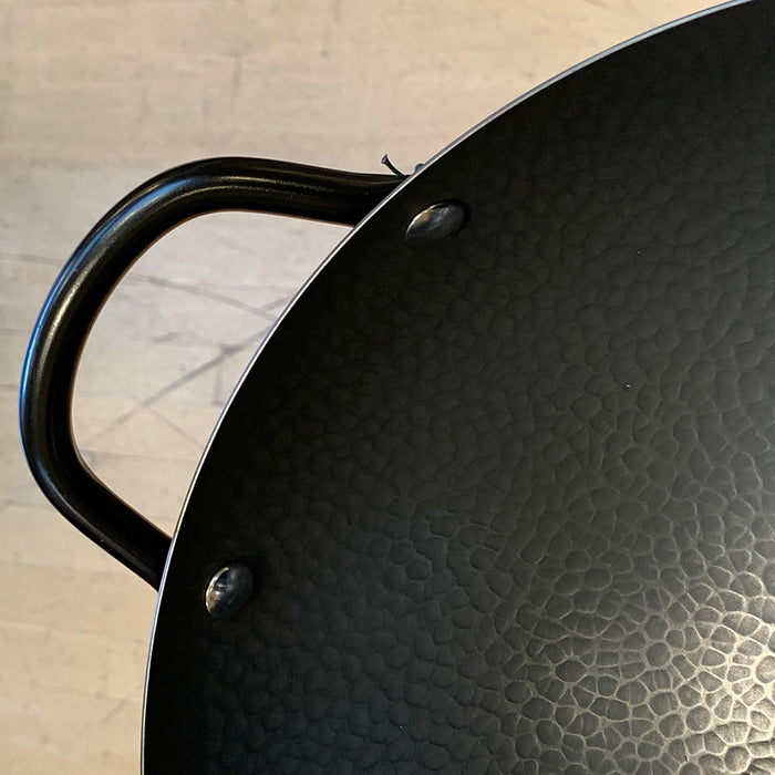 Kitchen: Carbon Steel Wok with Lid and Handle