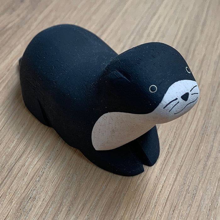 Home: Carved Wooden Otter