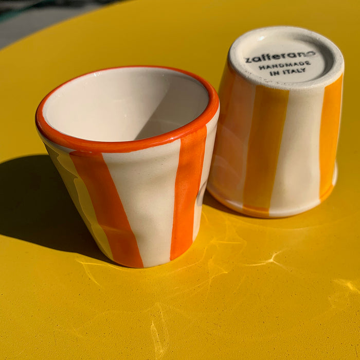 Home: Italian Stoneware Espresso Cup Set Warm Hue