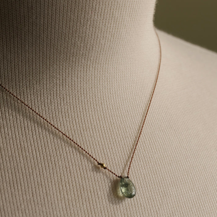 Light Green Tourmaline Necklace