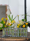 French glass vase with flowers