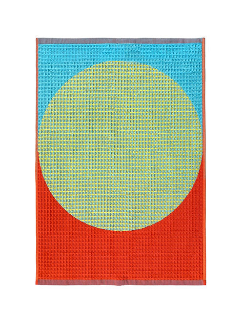 Waffle Towel Yellow Moon