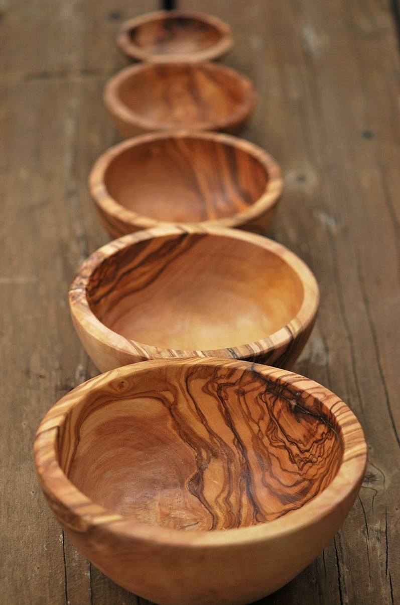 Home Olive Wood Nesting Bowls The Gardener Store