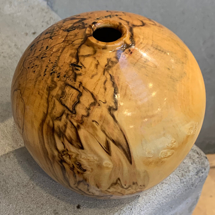 Home: Turned Box Elder Wooden Vessel