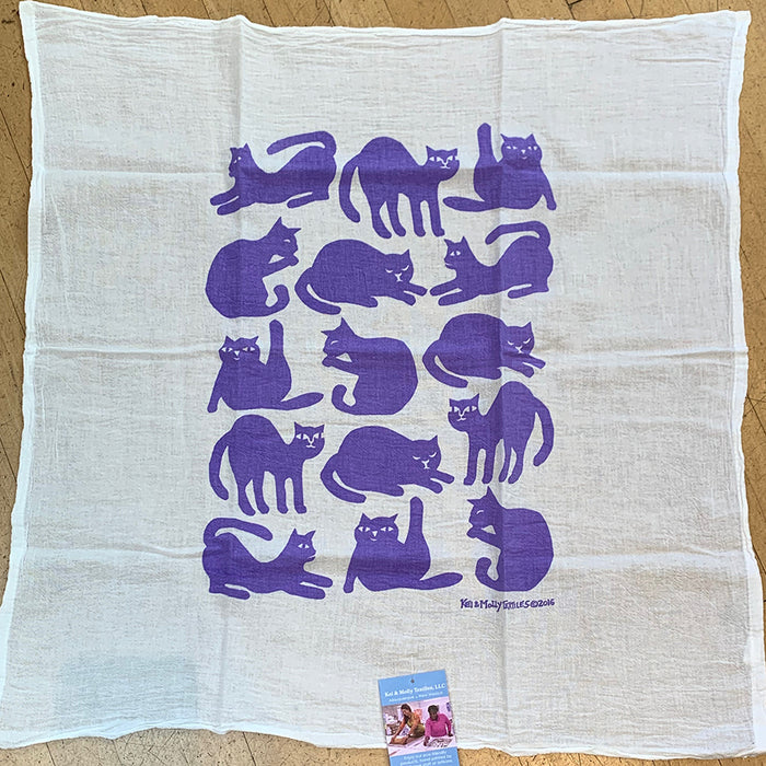 Home: 100% Cotton Tea Towel with Kitties