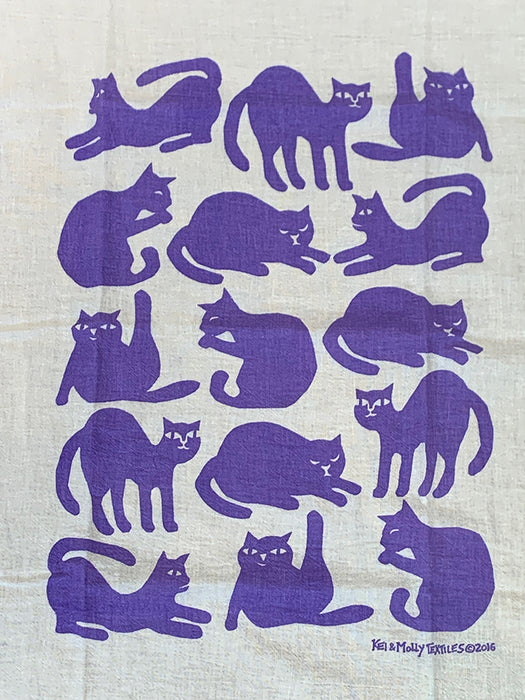 Home: 100% Cotton Tea Towel with Kitties