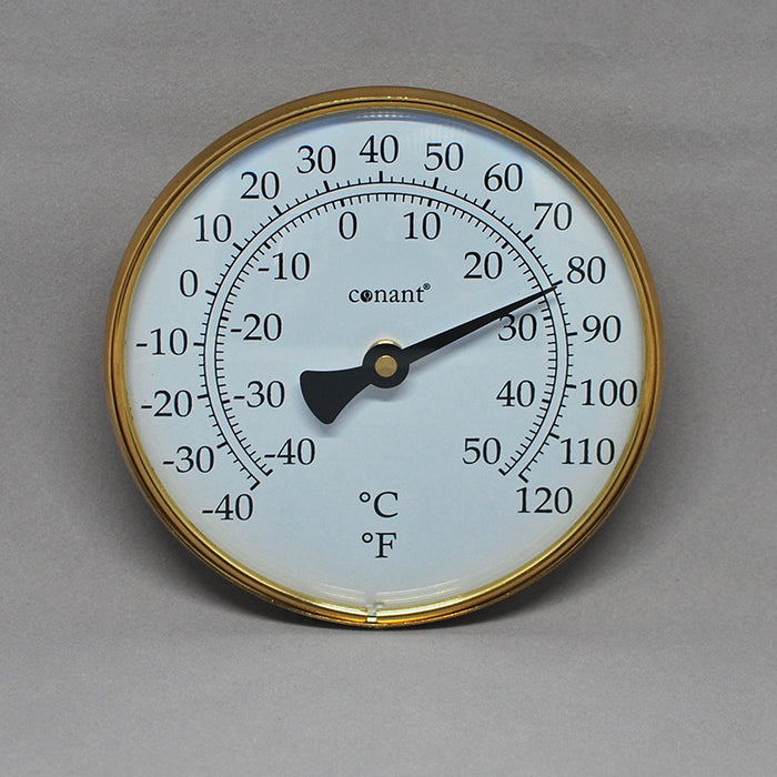 The Original Vermont Indoor/Outdoor Thermometer Brass, Solid Brass  Indoor/Outdoor Thermometers at Songbird Garden